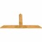 Ekena Millwork Portland Rough Sawn Timber Gable Bracket, Western Red Cedar, 72"W x 36"H x 2"D x 6"F, 12/12 Pitch GBW072X36X0206POR00RWR - alternate 2